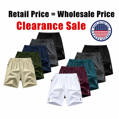 Men's Quick-Dry Athletic Shorts Fashionable Versatile Outdoor Casual Shorts
