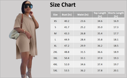 Womens 2 Piece Lounge SetsT-Shirts Topsas Biker Shorts Set