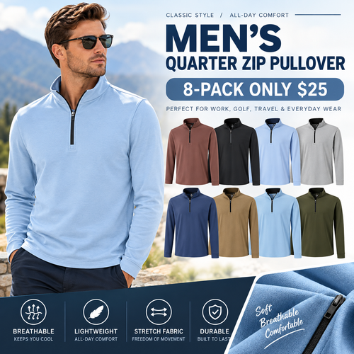 Men's Quarter Zip Golf Pullover