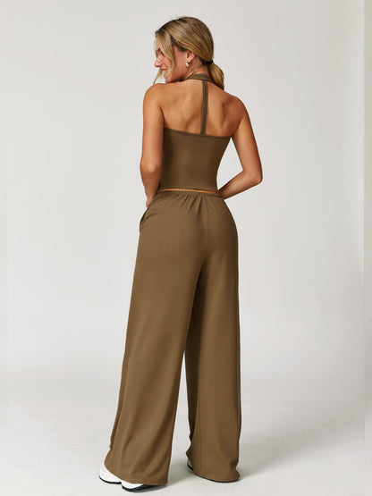 Womens Quick Dry Sport Tank Pants Set