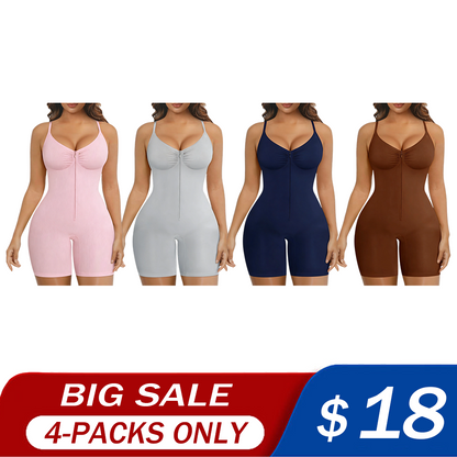 Shapewear for Women Tummy Control Bodysuits Zip-Up Comfort Ultra Stretch Fabric