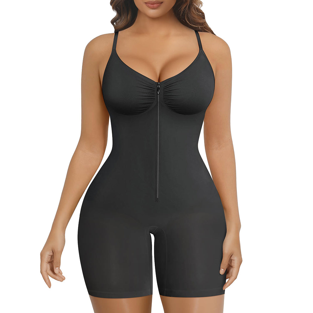 Shapewear for Women Tummy Control Bodysuits Zip-Up Comfort Ultra Stretch Fabric