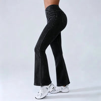 Black-Flared Leggings