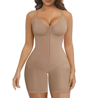 Shapewear for Women Tummy Control Bodysuits Zip-Up Comfort Ultra Stretch Fabric