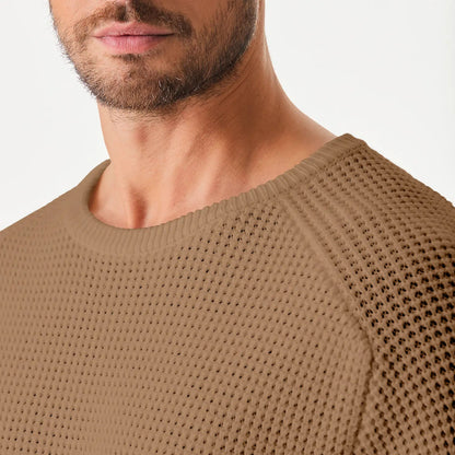🔥 BESTSELLER | Men’s Waffle Knit Crewneck Sweater